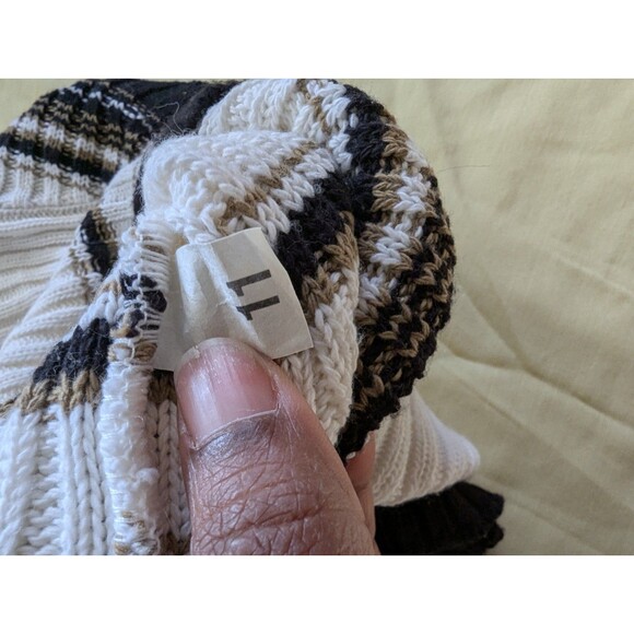 VINTAGE 90'S Cropped Short Sleeve Striped Knit Sweater - Picture 9 of 9